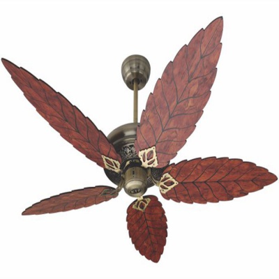 Quạt trần cánh gỗ hình lá Kim Thuận Phong M86